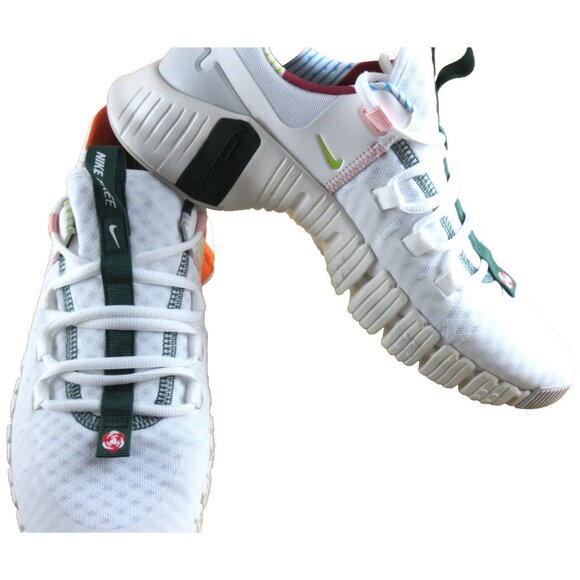 Women's Nike Free Metcon 5 Running Training Shoes All Petals White Pink Sizes - Picture 4 of 7
